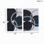 Silver Foil Abstract 2-piece Canvas Wall Art Set