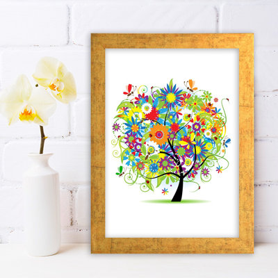Cadre photo, impression sur bois