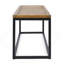 Banc industriel en bois et métal-425567007