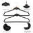 Lopp Plastic Velvet Hangers Non-Slip Heavy Duty Standard Hanger for Suit/Coat