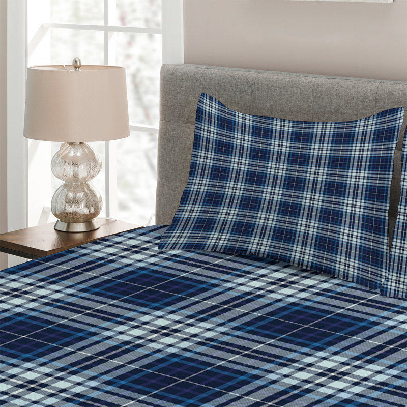 Farmhouse / Country Polyester Plaid Coverlet