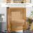 Over Toilet Shelf Storage Unit - Practical Bathroom Organizer With Slatted Doors And Adjustable Cabinet Spacious Shelves