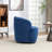 Stith Velvet Upholstered Swivel Barrel Chair-397156943