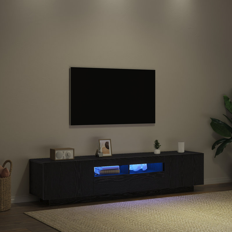 TV Stand, 40cm H x 180cm L x 35cm W, Manufactured Wood