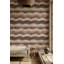 Papier peint mosaïque, carreaux de pierre, rayures ondulées, fresque murale-1402981804
