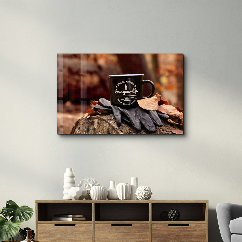 Élégante peinture murale en verre trempé de 13,8 po x 21,7 po | 100% verre trempé, épaisseur: 0,16 pouce | Imprimé UV pour des couleurs éclatantes | Parfait pour la décoration intérieure, le salon et les espaces de bureau