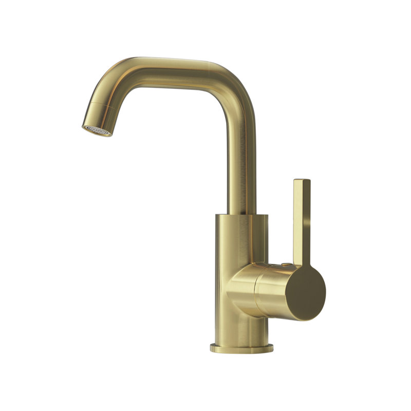 Robinet de salle de bain à un trou, Doré