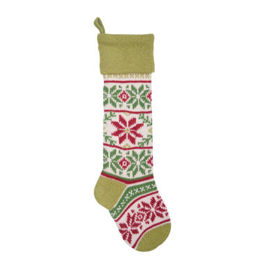 Coton Colors Knit Stocking with Pom Poms