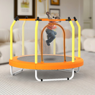 Trampoline pour tout-petits trampoline pour enfants intérieur et extérieur avec panier de basketball