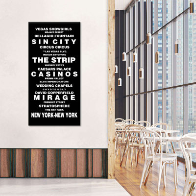 " Las Vegas Bus Roll Canvas Print " by Stark Art Collective