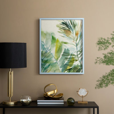 «Paradise Memory I», reproduction encadrée - bois massif