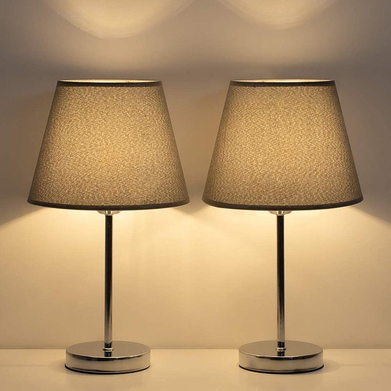 Ekemini Metal Table Lamp, Grey