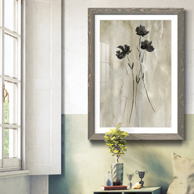 " Sumi-e Silhouette III " Painting Print