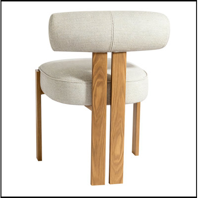 Chaise d'appoint rembourrée avec structure en métal