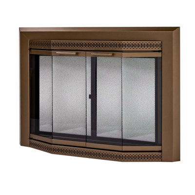 Mikole Bifold Steel Fireplace Door