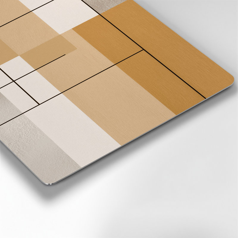 Minimalisme 100, art mural en métal brun, H 20 po x l 24 po