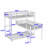 Halbur Kids Twin Over Twin Over Twin Bunk Bed