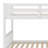 Wood Bunk Bed With Trundle, Convertible Into 2 Individual Single Beds-809406575