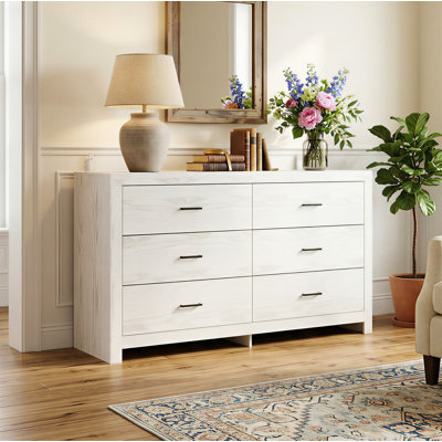 6-Drawer Dresser With Rustic Style