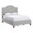 Herning Upholstered Slat Bed With Curved Headboard - Queen Size-100676727