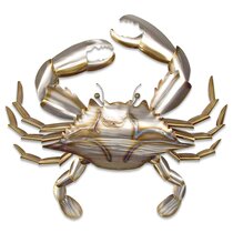 Crawling Crab Metal Wall Art