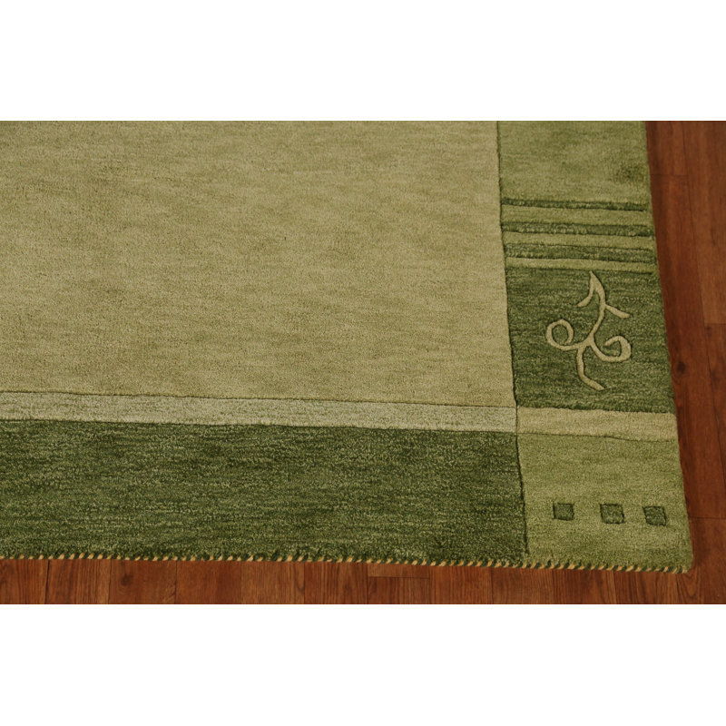 Tapis vert Gabbeh