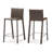 Xie Upholstered Faux Leather Counter Stool with Steel Frame