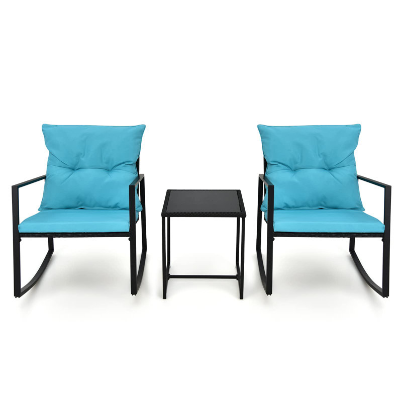 Outdoor Jorgia 2 - Person Seating Group, Blue