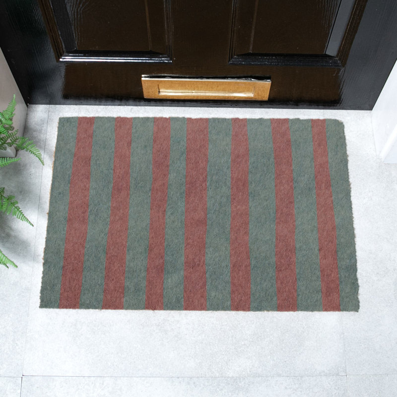 Wiggly Stripes Coir Doormat, 40cm W x 60cm L