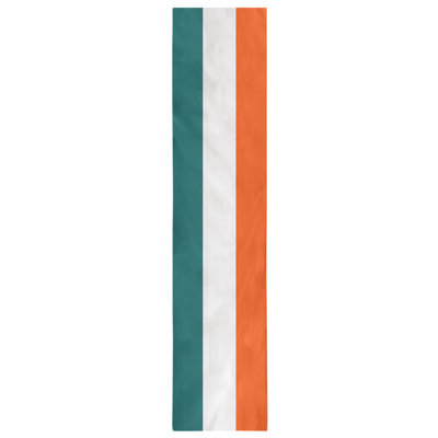 Miami Throwback Football Stripes Table Runner