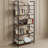 4-Tier Industrial Bookshelf (Black)