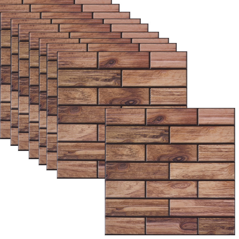 10-Pack 3D Self-Adhesive Wall Tile Stickers