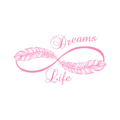 Décalcomanie murale « infinity life rêves » Donnie