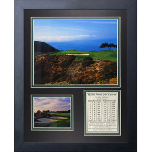 Torrey Pines Golf Course II Hole #3 Framed Memorabilia