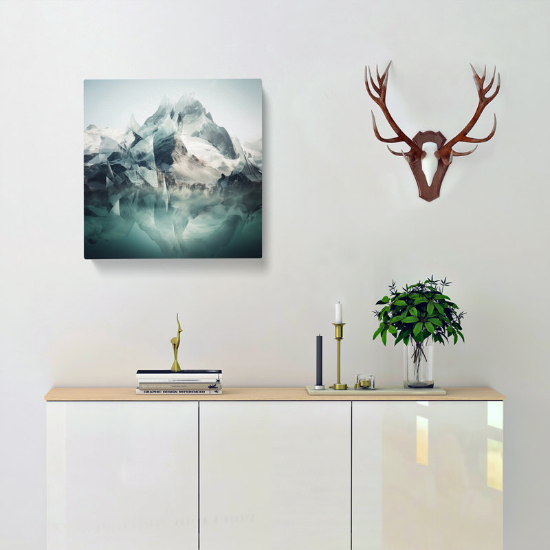 Glacier Double Exposure - Wrapped Canvas