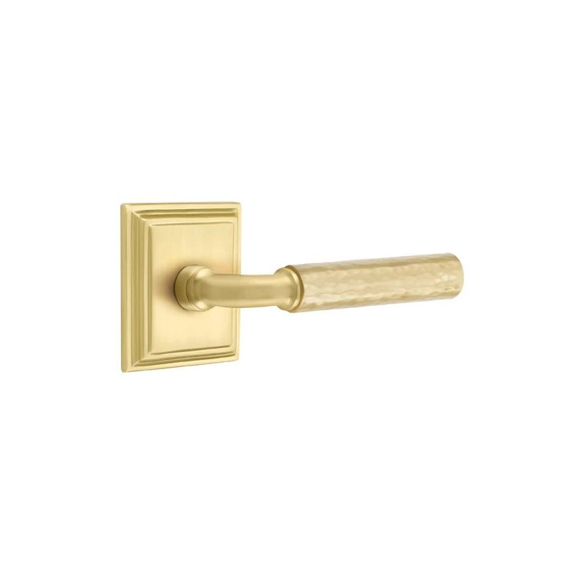 Levier de porte de passage, Gauche, Laiton satiné