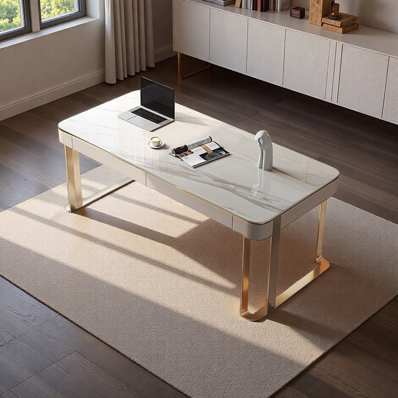 Stylish and Elegant Desk, 29.52" H x 70.86" W x 23.62" D