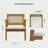 Arbora Lounge Chair Set of 2 (Part 2 of 2) - Wood Outdoor Seating with Double-String Woven Back & Deep Seating
