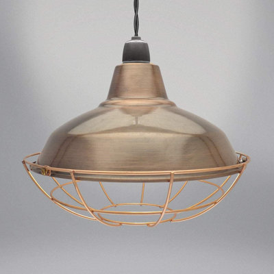 - Light Brown Dome Pendant