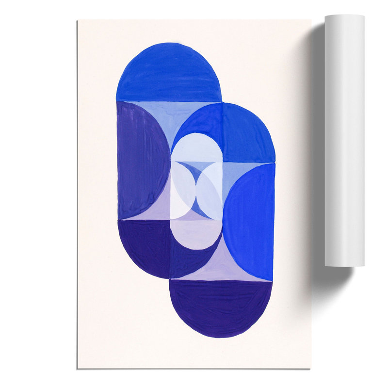 Key Blue by Joseph Schillinger - Frameless Print, 42cm H x 30cm W x 0.1cm D