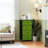 4 Drawer Dresser for Bedroom, Narrow Chest of Drawers, Wooden Top and Study Iron Frame 18"x37.5"-(WxH)