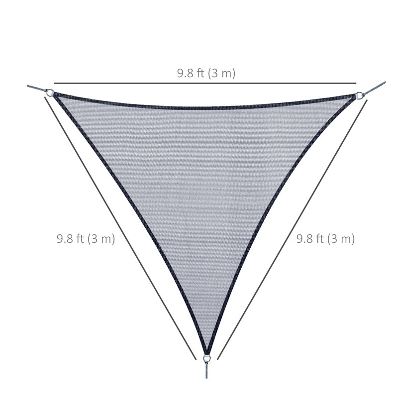 Toile d'ombrage triangulaire 9'10 "UV Protector
