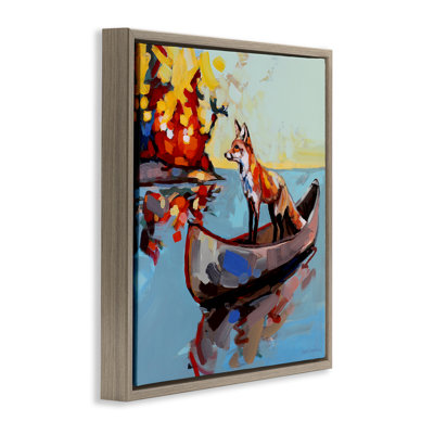 Fox's Voyage on Canoe Floating Frame, design par Adam Swanson