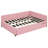 Daybed With Trundle In Pink Linen Fabric, No Box Spring Required For Comfort Upholstered - Brilliance-721337240