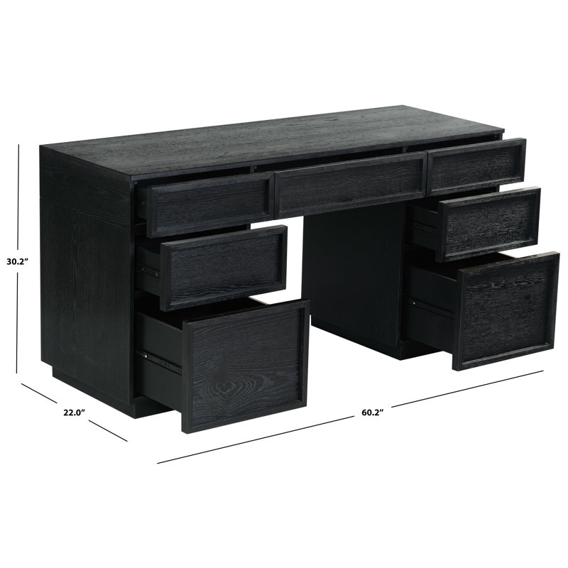 Hudson Executive Desk, Black
