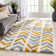 Arden Power Loom Yellow/Grey Rug