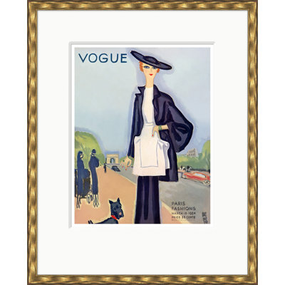 Vogue Cover, Paris Fashions, Eduardo Garcia Benito, March 15, 1934 Print by Eduardo Garcia Benito