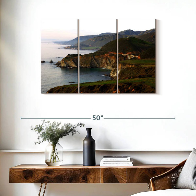 Gillard Big Sur Cliffs, 24" H x 38" W