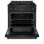 ZLINE 30" Paramount Dual Fuel Black Stainless Convection Oven Range w/ 4 Brass Burners (SDRB-BR-30)