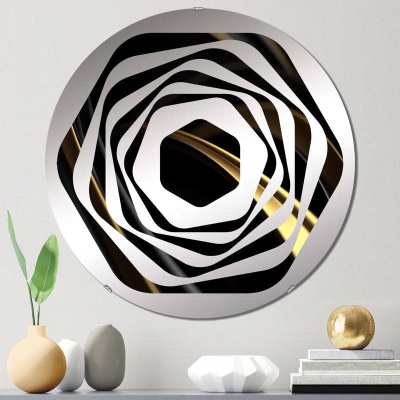Heggi - Miroir décoratif Amorphe, 31,4 po x 31,4 po